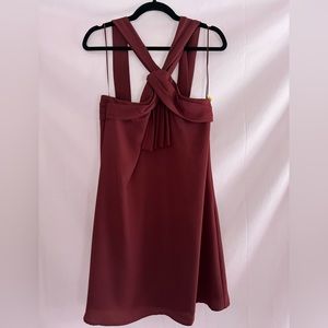 Maroon mini dress